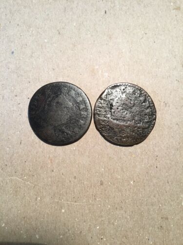 Nj Colonial Copper Coins Lot (2)