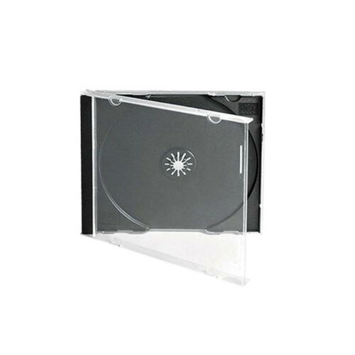 200 Cd Dvd 10.4mm Standard Single Jewel Case Box Black Removable Tray