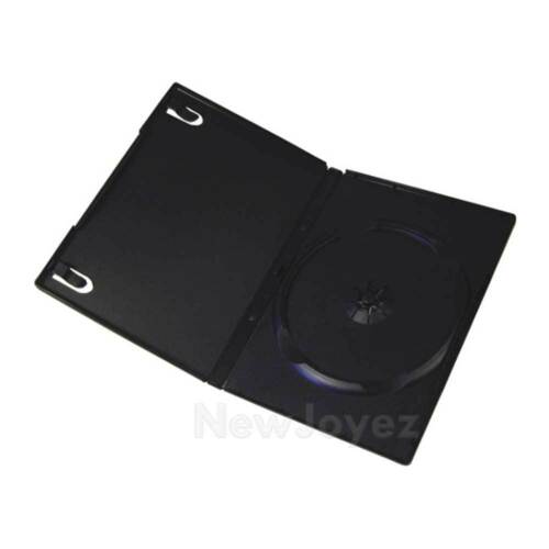 100 Standard 14mm Single Cd Dvd Black Movie Case Box