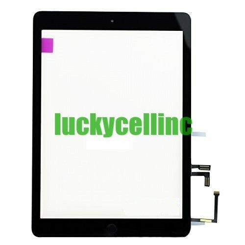 Ipad Air 1st Gen Screen Digitizer Home Button Adhesive Pre-installed Replacement